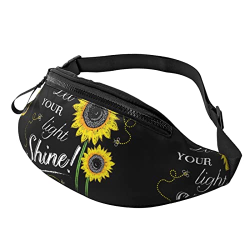 You Are My Sunshine Sonnenblumen-Hüfttasche, Taschen für Herren und Damen, Verstellbarer Gürtel, Sporttasche für Outdoor-Sport, Reisen und Radfahren, Radfahren, Taschen-Schulterrucksack von FJAUOQ