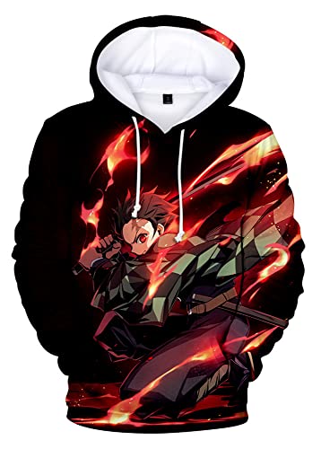 FJHYEEBN Demon Slayer Hoodie Herren Kapuzenpullover 3D Print Pullover Winter Männer Kapuzenpulli Lässiger Langarm-03006-M1 FJHYEEBN Demon Slayer Hoodie Herren Kapuzenpullover 3D Print Pullover Winter Männer Kapuzenpulli Lässiger Langarm-03006-M1 von FJHYEEBN