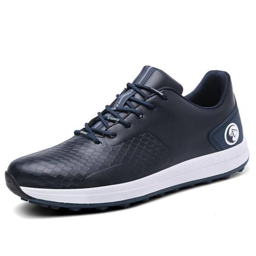 FJJLOVE Golfschuhe Für Männliche rutschfeste wasserdichte Lässige Golf-Turnschuhe Stachellose Outdoor-Nagellose Wanderschuhe,Blau,45 EU FJJLOVE Golfschuhe Für Männliche rutschfeste wasserdichte Lässige Golf-Turnschuhe Stachellose Outdoor-Nagellose Wanderschuhe,Blau,45 EU von FJJLOVE