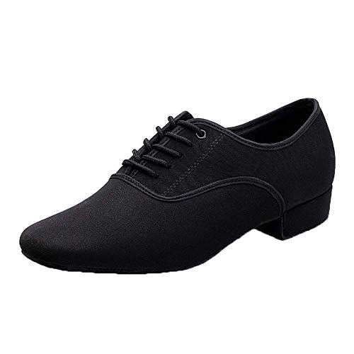 FJJLOVE Herrentanzschuhe, Schnürschuhe Lateinische Ballsaal-Schuh Moderne Tango Samba-Jazz-Schuhe,Indoor,44 von FJJLOVE