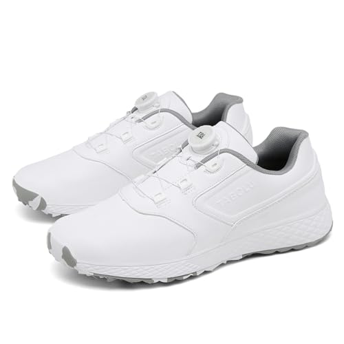 FJJLOVE Männer Frauen Golfschuhe ohne Spikes, rutschfeste Trainingsschuhe wasserdichte Golf-Wanderschuhe für vielseitigen Sport,White 2,43 EU FJJLOVE Männer Frauen Golfschuhe ohne Spikes, rutschfeste Trainingsschuhe wasserdichte Golf-Wanderschuhe für vielseitigen Sport,White 2,43 EU von FJJLOVE