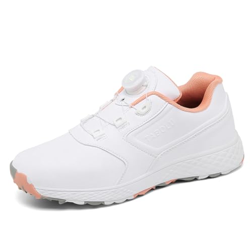 FJJLOVE Unisex-Golfschuhe, Spikeless wasserdichte Golf Sport Turnschuhe Outdoor Spikeless Trainingsschuhe für weibliche Männer,Rosa,37 EU FJJLOVE Unisex-Golfschuhe, Spikeless wasserdichte Golf Sport Turnschuhe Outdoor Spikeless Trainingsschuhe für weibliche Männer,Rosa,37 EU von FJJLOVE