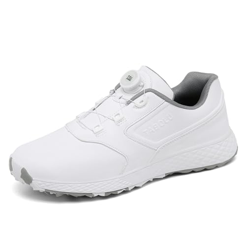 FJJLOVE Unisex-Golfschuhe, Spikeless wasserdichte Golf Sport Turnschuhe Outdoor Spikeless Trainingsschuhe für weibliche Männer,Weiß,45 EU FJJLOVE Unisex-Golfschuhe, Spikeless wasserdichte Golf Sport Turnschuhe Outdoor Spikeless Trainingsschuhe für weibliche Männer,Weiß,45 EU von FJJLOVE