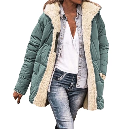 Black of Friday Weihnachten Winterjacken Für Damen Kurz Damen Strickjacke Schwarz Mädchen Wintermantel 140 Trenchcoat Damen Blau Kurz Schwarzer Damenmantel Jagdweste Damen Damen Mode Sale Sale von FJKVAVF