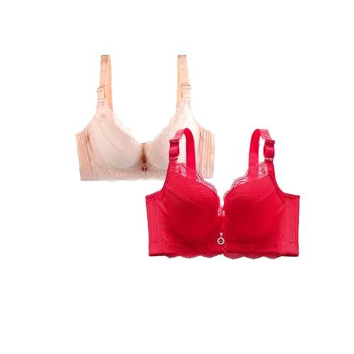 FJKVAVF Outlet Angebote Sale Damen BH Nahtlos Grosse Groessen Sport BH Dunkelgruen Unterwaesche Frauen BH Ohne Buegel Bequemer BH Fuer Grosse Brust Still BH Große Brüste Mein Bestellung Anzeigen von FJKVAVF