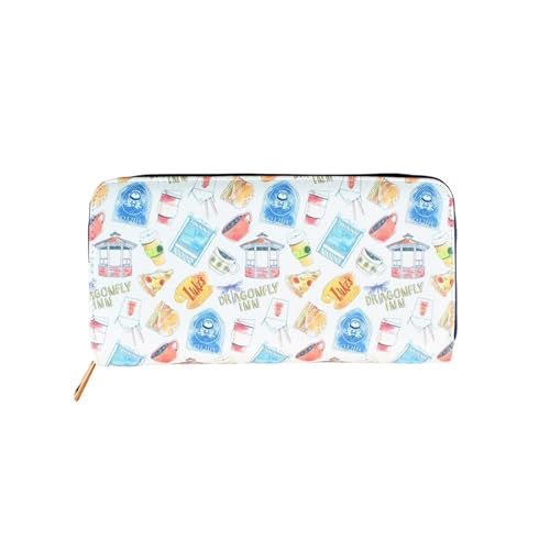 FJOADNVM Geldbeutel Damen Groß Clutch-Geldbörse mit großem Fassungsvermögen und Reißverschluss – vielseitiges Kreditkarten- Münzfach von FJOADNVM