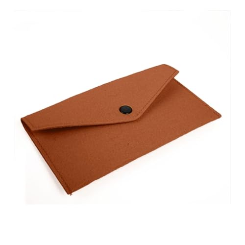 FJOADNVM Geldbeutel Damen Groß Filz Geldbörse Brieftasche Tasche Wechselgeld for Schlüsselkartenhalter Kreditkartenhalter(Chocolate) von FJOADNVM