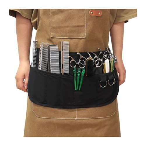 Friseur Tasche Barber Half Schürze wasserdicht bleichmittelfest Haar Stylist Gürteltasche Hipster Salon Gürtel Männer Haarschneidetasche von FJOADNVM
