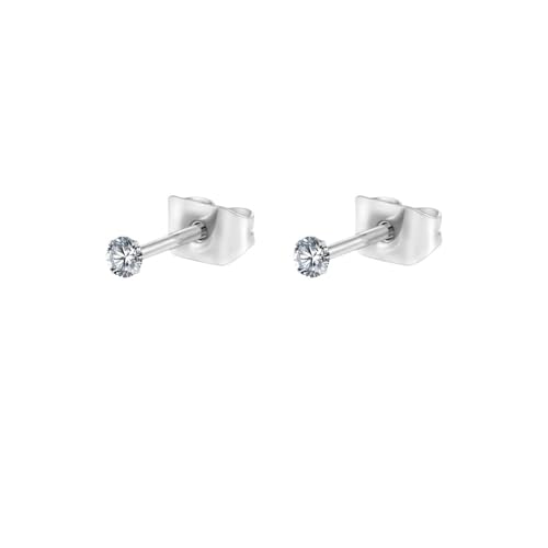 Schmuck Ohrringe 1 Paar 2/3/4/5,0 mm Ohrstecker minimalistischen Hochzeit Helix Tragus Piercing Schmuck(Tit 2mm 1 Pair) von FJOADNVM
