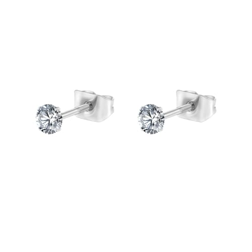 Schmuck Ohrringe 1 Paar 2/3/4/5,0 mm Ohrstecker minimalistischen Hochzeit Helix Tragus Piercing Schmuck(Tit 3.0mm 1 Pair) von FJOADNVM
