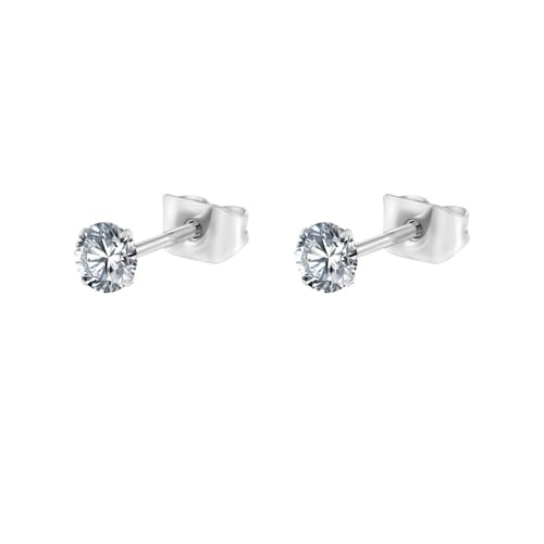 Schmuck Ohrringe 1 Paar 2/3/4/5,0 mm Ohrstecker minimalistischen Hochzeit Helix Tragus Piercing Schmuck(Tit 4mm 1 Pair) von FJOADNVM