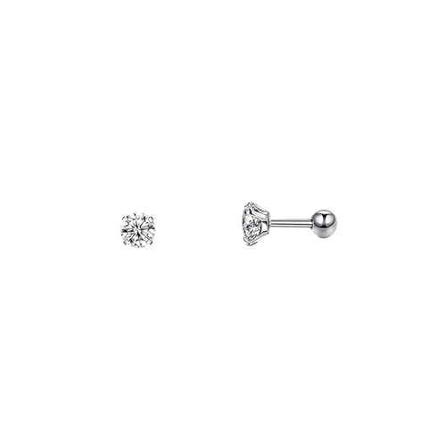 Schmuck Ohrringe 1 Paar Edelstahl Knorpel Helix Ohrstecker Set Ohr Piercing Schmuck for Frauen Männer 3-8,0 mm(1 Pair Size 3.0mm) von FJOADNVM