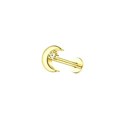 Schmuck Ohrringe 1PCFlat Back Ohrringe for Frauen Edelstahl Gewinde Knorpel Ohrstecker Schmetterling Piercing Schmuck(Style 5) von FJOADNVM