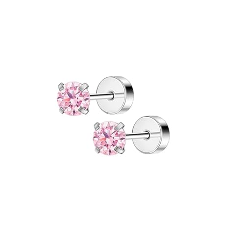 Schmuck Ohrringe 2 Stück 20G Edelstahl Blumenherz Ohrstecker for Frauen, süßer Mini-Perlen-Tragus-Knorpel-Conch-Piercing-Schmuck(S11-2pcs) von FJOADNVM