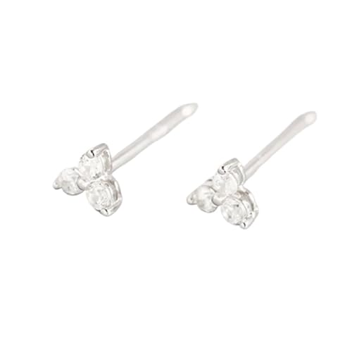 Schmuck Ohrringe Design Gold Farbe Creolen for Frauen Edelstahl Kleine Huggie Ohrringe Piercing Schmuck(Y20163 Silver) von FJOADNVM