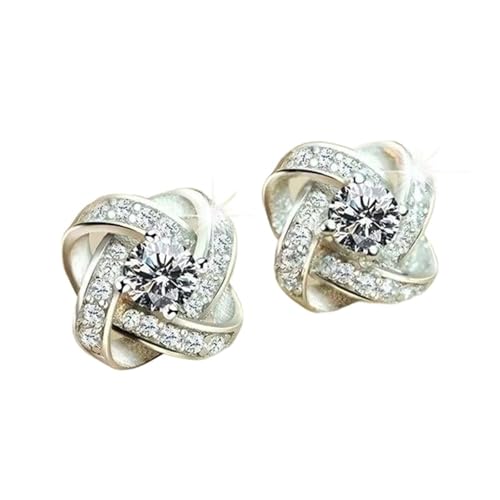 Schmuck Ohrringe Design Ohrstecker Frauen Hochzeit Zeremonie Zubehör Mit Weiß/Lila(Color01) von FJOADNVM