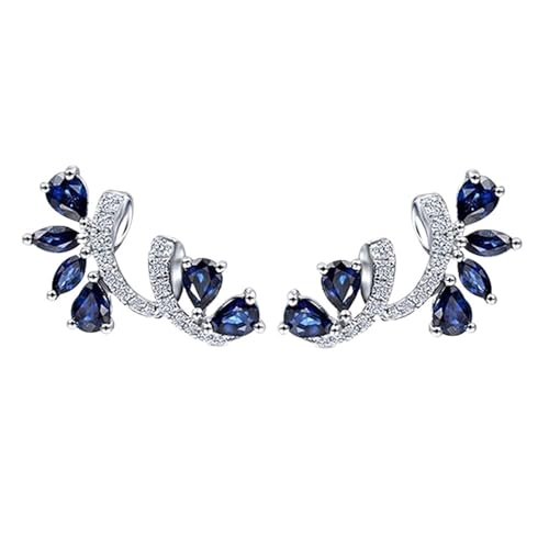 Schmuck Ohrringe Ohrstecker for Frauen Temperament Elegant Blau Hochzeit Verlobungsfeier Schmuck von FJOADNVM
