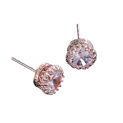 Schmuck Ohrringe Schmuck for Frauen Krone glänzende kleine Ohrstecker Ohr Zubehör(Color03) von FJOADNVM