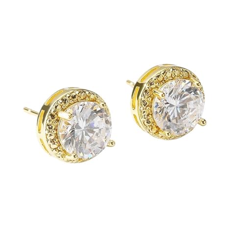 Schmuck Ohrringe Schmuck for Frauen Krone glänzende kleine Ohrstecker Ohr Zubehör(Gold) von FJOADNVM
