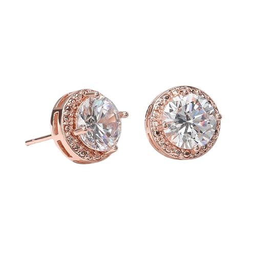 Schmuck Ohrringe Schmuck for Frauen Krone glänzende kleine Ohrstecker Ohr Zubehör(Rose Gold) von FJOADNVM