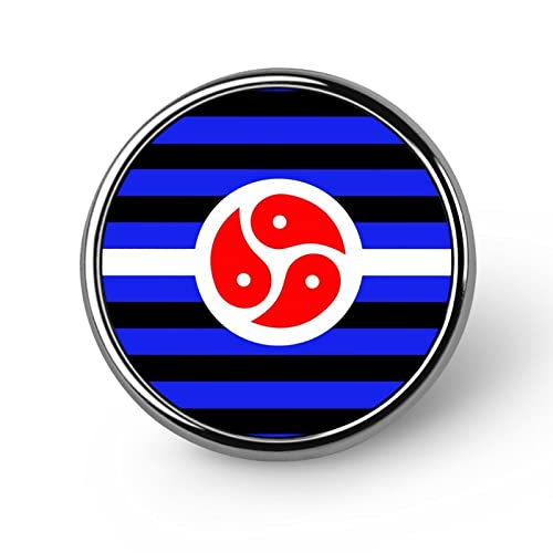 BDSM-Flagge, lustige runde Brosche, Anstecknadel, Krawattennadel, Schmuck, Dekoration, Abzeichen für Männer und Frauen, trendig von FJQWKLF