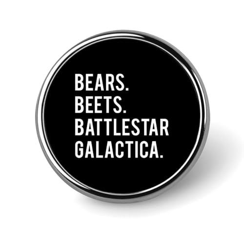 Bären Rüben Runde Brosche Niedliche Anstecknadeln Dekoration Schmuck für Männer Frauen Metall Anstecknadeln von FJQWKLF