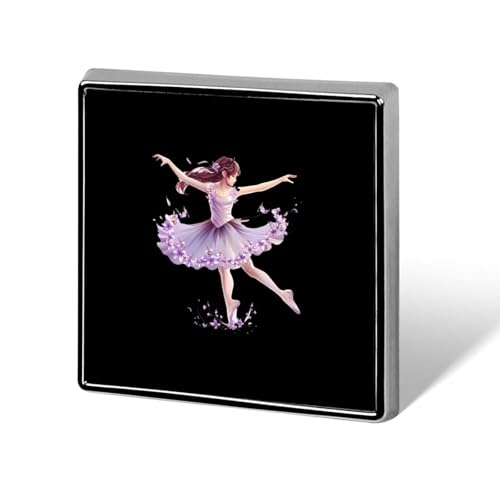 Ballerina Tanzende Quadratische Anstecker Personalisierte Button Brosche Anstecknadeln Broschen für Frauen Männer von FJQWKLF