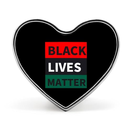 Black Lives Matter Elegante Revers-Krawattennadel für Herren, Herzknöpfe, Brosche, Anstecker, Schmuck für Damen, Kleidung, Hut, Accessoires von FJQWKLF