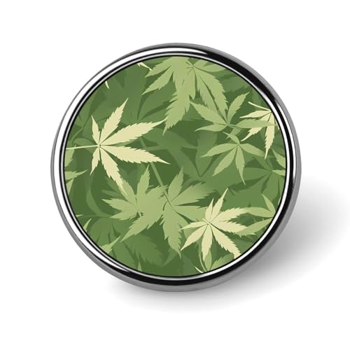 Blätter Unkraut Runde Brosche Pin Anstecknadeln Krawatte Anzug Kleid Zubehör Hochzeit Geburtstag Für Männer Frauen von FJQWKLF