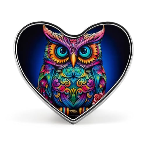 Bunte Eule Herren Elegante Revers Krawattennadel Herz Knöpfe Brosche Abzeichen Pin Schmuck für Frauen Kleidung Hut Zubehör Bunte Eule Herren Elegante Revers Krawattennadel Herz Knöpfe Brosche Abzeichen Pin Schmuck für Frauen Kleidung Hut Zubehör von FJQWKLF