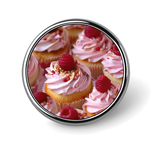 Cupcakes Süßes Essen Runde Brosche Anstecknadeln Krawatte Anzug Kleid Zubehör Hochzeit Geburtstag Für Männer Frauen von FJQWKLF