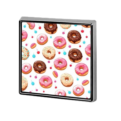 Donut Dood und Cherry Quadratische Revers-Krawattennadel Knöpfe Brosche Abzeichen Anstecknadel Kleidung Hut Zubehör für Männer Frauen von FJQWKLF