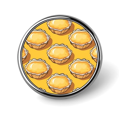 Eierkuchen-Dim-Sum-runde Abzeichen, personalisierte Knopf-Brosche, Anstecknadeln für Kleidungsdekoration von FJQWKLF