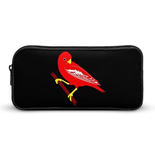 FJQWKLF Bedrucktes Federmäppchen mit Vogel-Motiv-Motiv, Stifthalter, Schreibwarenbox, Make-up-Organizer, Aufbewahrungstasche von FJQWKLF