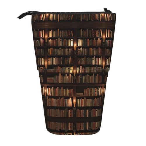 FJQWKLF Bibliothek Bücherregal Buch Drucken Bleistift Teleskop Fall Multifunktionale Schreibwaren Lagerung Tasche Box Büro Liefert von FJQWKLF