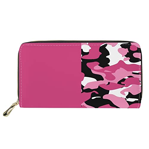 FJQWKLF Camouflage-Print Damen Leichter RFID-blockierender Kartenhalter Geldbörse mit Reißverschluss um die Handy-Geldbörse Münzfach FJQWKLF Camouflage-Print Damen Leichter RFID-blockierender Kartenhalter Geldbörse mit Reißverschluss um die Handy-Geldbörse Münzfach von FJQWKLF