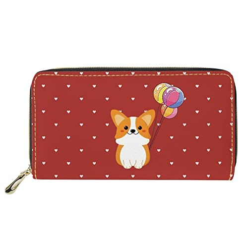 FJQWKLF Damen Geldbörse Leder Geldbörse Münzfach Geldbörsen Reise Kausal Geldscheinklammern Handtasche Lange Clutch Bag Print Cute Corgi Red FJQWKLF Damen Geldbörse Leder Geldbörse Münzfach Geldbörsen Reise Kausal Geldscheinklammern Handtasche Lange Clutch Bag Print Cute Corgi Red von FJQWKLF