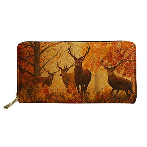 FJQWKLF Damen-Geldbörsen aus PU-Leder mit Reißverschluss, RFID-blockierend, für Reisen, Telefon, Münz-Organizer, Aufbewahrung, Party-Handtaschen von FJQWKLF