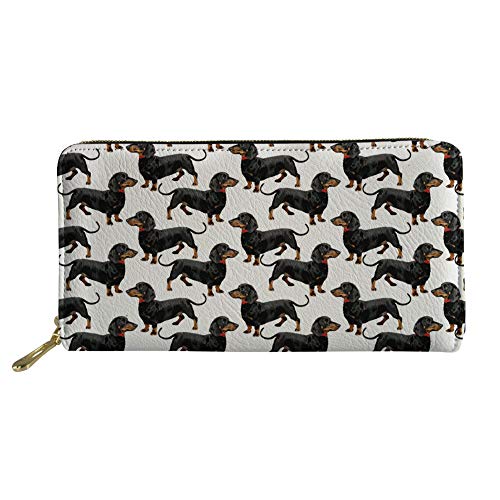 FJQWKLF Damen-Reißverschluss-Clutch Lange Geldbörse Multi-Kartenhalter Organizer Geldbörse Handtaschen Dackel 1 FJQWKLF Damen-Reißverschluss-Clutch Lange Geldbörse Multi-Kartenhalter Organizer Geldbörse Handtaschen Dackel 1 von FJQWKLF