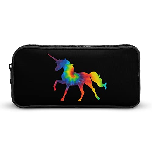 FJQWKLF Federmäppchen mit Einhorn-Motiv, Bedruckt, Stifteetui, Stifthalter, Schreibwarenbox, Make-up-Organizer, Aufbewahrungstasche von FJQWKLF