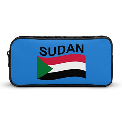 FJQWKLF Federmäppchen mit Flagge des Sudan, Bedruckt, Stiftetasche, Halter, Schreibwarenbox, Make-up-Organizer, Aufbewahrungstasche FJQWKLF Federmäppchen mit Flagge des Sudan, Bedruckt, Stiftetasche, Halter, Schreibwarenbox, Make-up-Organizer, Aufbewahrungstasche von FJQWKLF