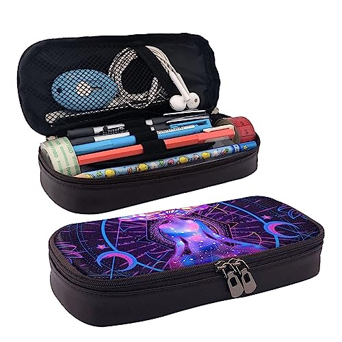 FJQWKLF Federmäppchen mit großem Fassungsvermögen, Markierungsstift-Bleistifttasche, Schreibwarentasche, Stifthalter, kompatibel mit Meditation Trippy Magic Mushrooms für das Büro, das College von FJQWKLF