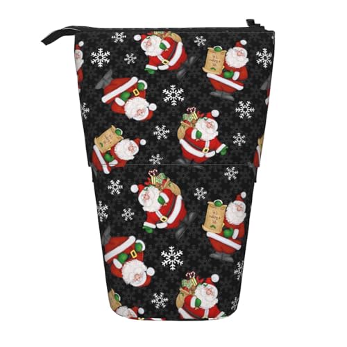 FJQWKLF Federmäppchen zum Aufstellen mit „Merry Christmas Happy Print, Pop-Up-Stiftetasche, Teleskop-Federmäppchen, Stifthalter, Schreibwarenetui, Make-up-Tasche FJQWKLF Federmäppchen zum Aufstellen mit „Merry Christmas Happy Print, Pop-Up-Stiftetasche, Teleskop-Federmäppchen, Stifthalter, Schreibwarenetui, Make-up-Tasche von FJQWKLF