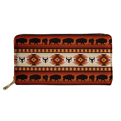 FJQWKLF Frauen Kleine Geldbörse PU-Leder Aztekische Kuh Vintage Geometrischer Druck Mädchen RFID-blockierende Ledergeldbörse FJQWKLF Frauen Kleine Geldbörse PU-Leder Aztekische Kuh Vintage Geometrischer Druck Mädchen RFID-blockierende Ledergeldbörse von FJQWKLF