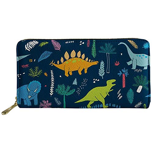 FJQWKLF Frauen Lange Kupplung Brieftasche Mädchen Gedruckt PU Leder Telefon Kartenhalter Reise Geldbörse von FJQWKLF