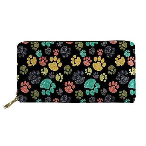 FJQWKLF Frauen Lange Kupplung Brieftasche Mädchen Gedruckt PU Leder Telefon Kartenhalter Reise Geldbörse von FJQWKLF