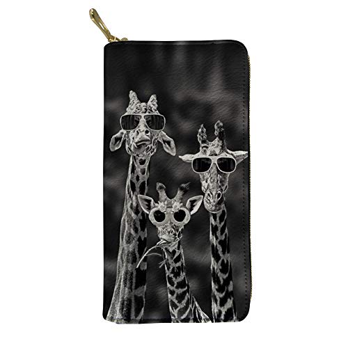 FJQWKLF Frauen Lange Kupplung Brieftasche Mädchen Gedruckt PU Leder Telefon Kartenhalter Reise Geldbörse von FJQWKLF