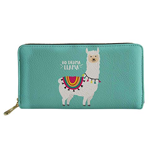 FJQWKLF Frauen Lange Kupplung Brieftasche Mädchen Gedruckt PU Leder Telefon Kartenhalter Reise Geldbörse von FJQWKLF