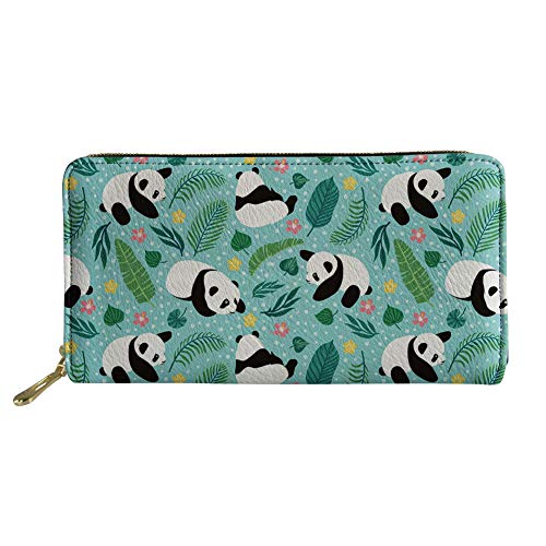 FJQWKLF Frauen Lange Kupplung Brieftasche Mädchen Gedruckt PU Leder Telefon Kartenhalter Reise Geldbörse von FJQWKLF