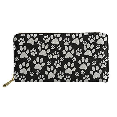 FJQWKLF Frauen Lange Kupplung Brieftasche Mädchen Gedruckt PU Leder Telefon Kartenhalter Reise Geldbörse von FJQWKLF